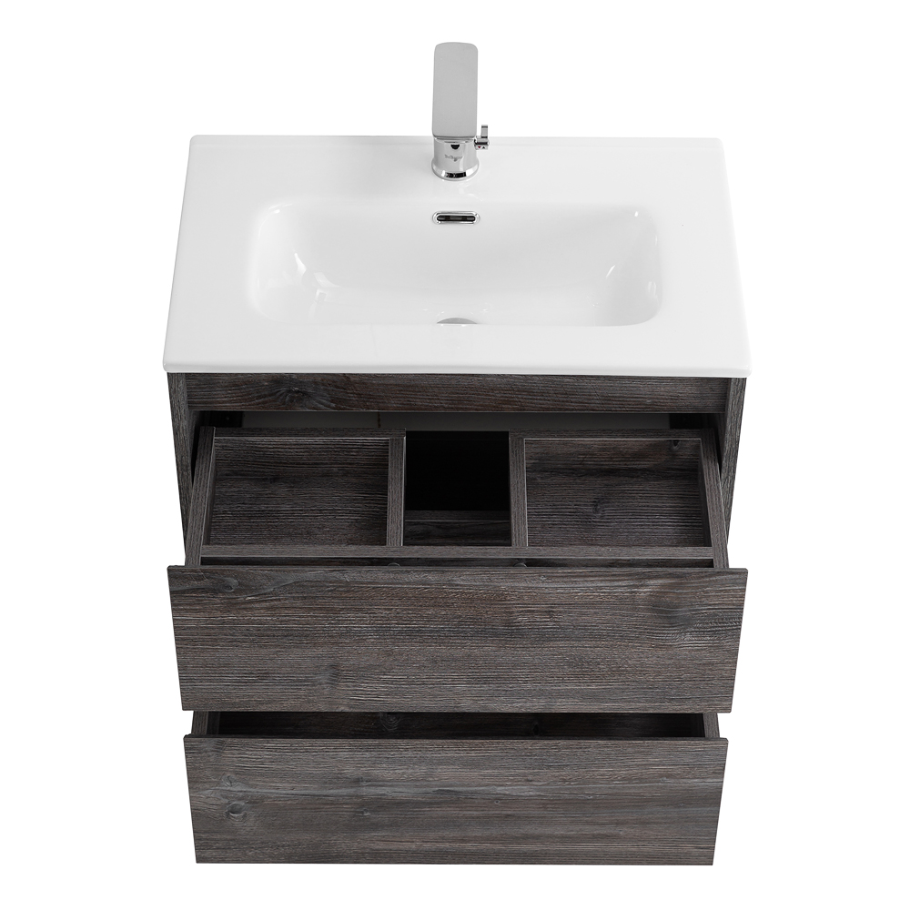 Тумба подвесная с раковиной BelBagno KRAFT 39-600/390-2C-SO-PP