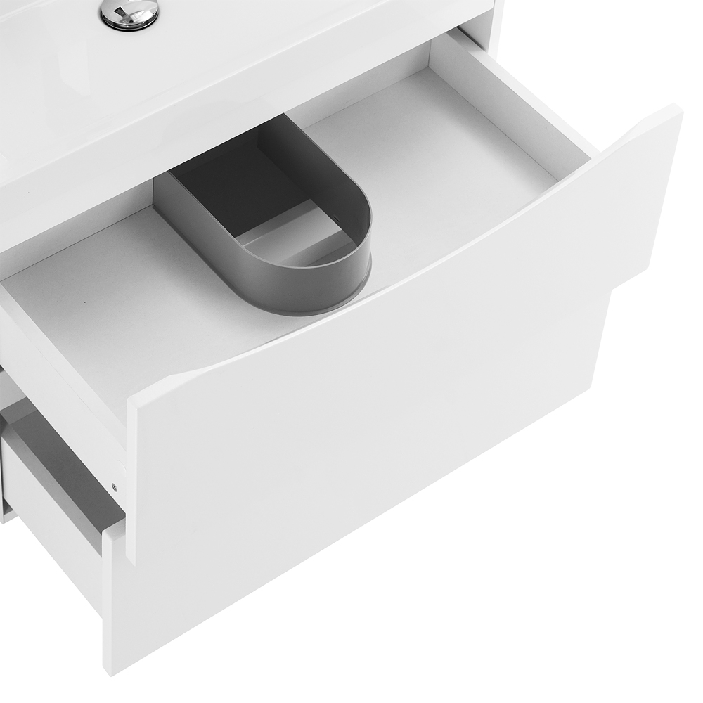 Тумба подвесная с раковиной BelBagno MARINO-700-2C-SO-BL-P