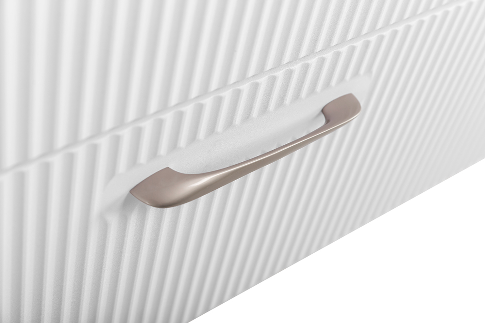 Подвесная тумба с раковиной Belbagno DUE, 80 см Белый металлик DUE-800-2C-SO-BM-P + BB-8076-3-80