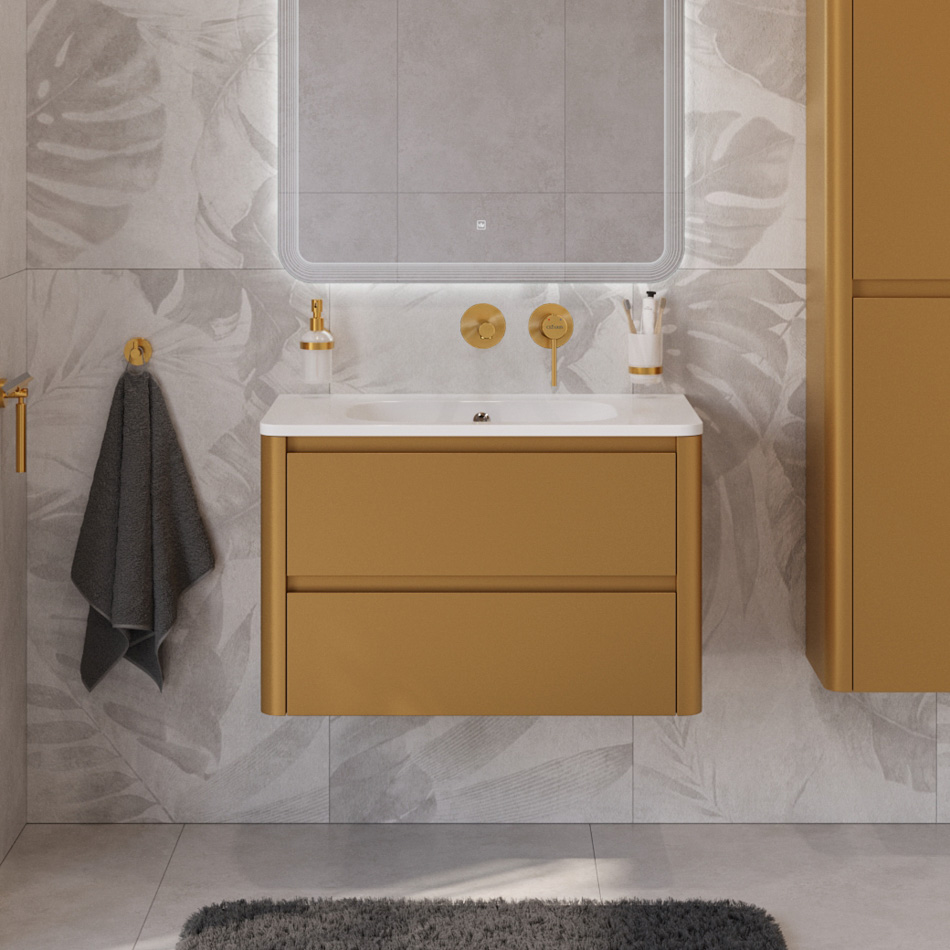 Мебель для ванной Cezares RELAX 80 Брашированное золото RELAX-800-2C-SO-BORO-P
