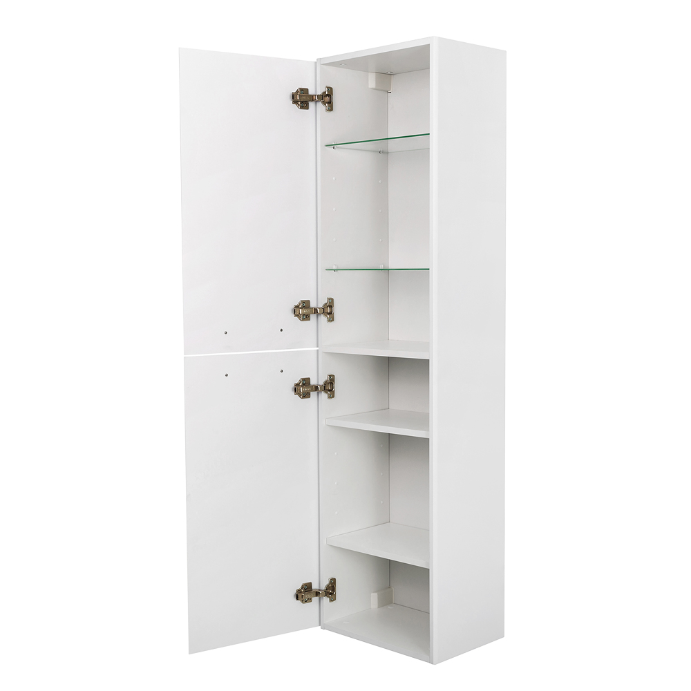 Пенал BelBagno DUE-1500-2A-SC-BL-P Bianco Lucido