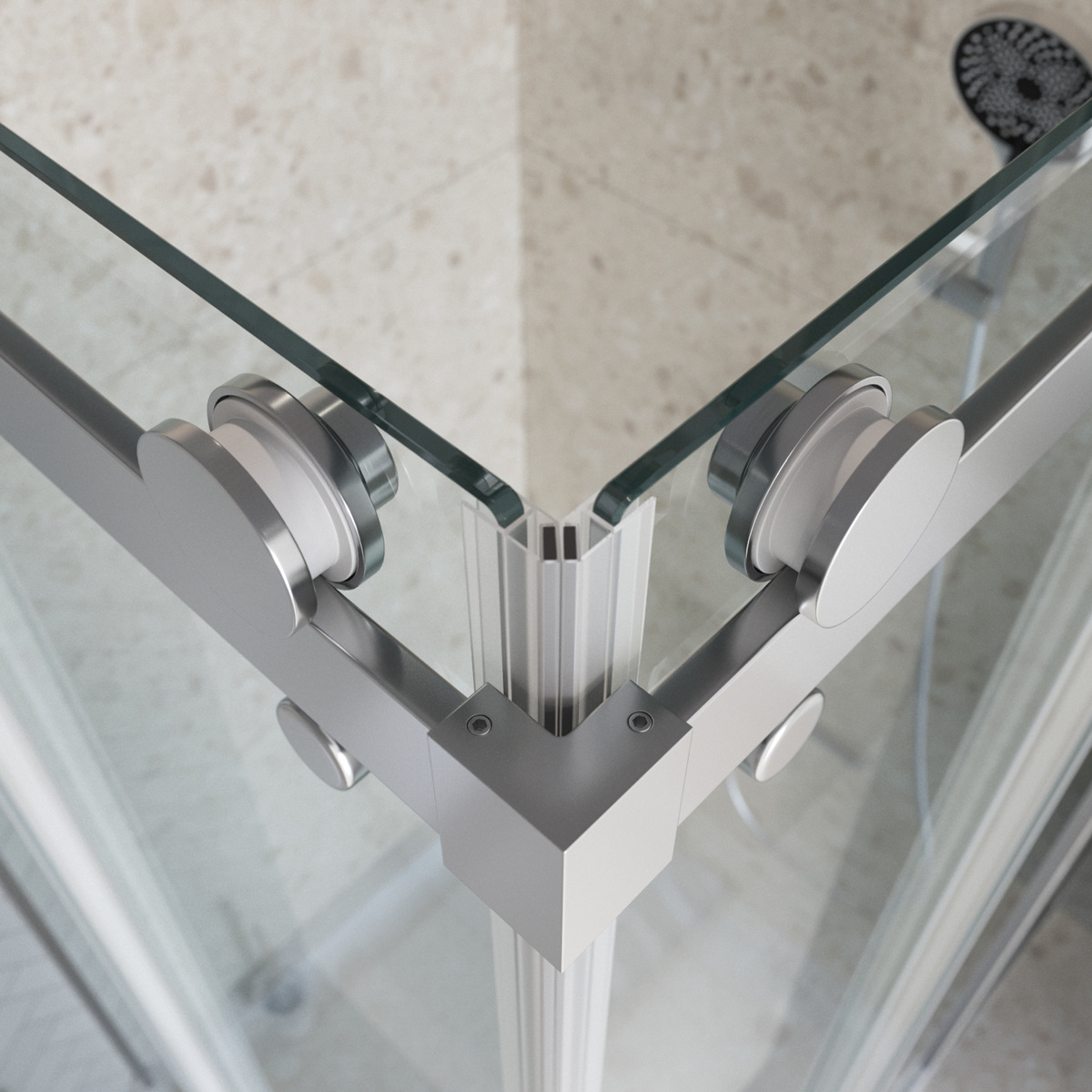 Душевой уголок BelBagno MARINO-2-A-2-90-C-CR 90х90см, профиль хром, стекло прозрачное