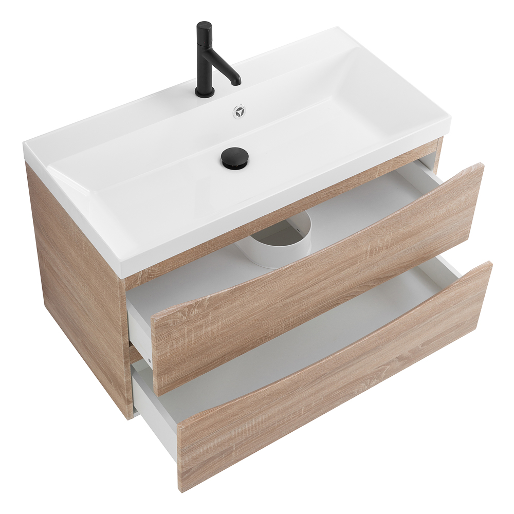 Тумба подвесная под раковину BelBagno MARINO-800-2C-SO-WO-P