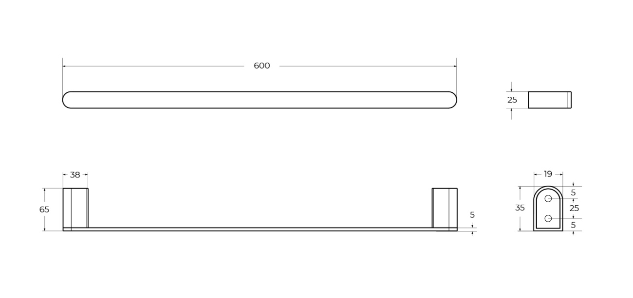 Полотенцедержатель Cezares STYLUS-TH-60-IN