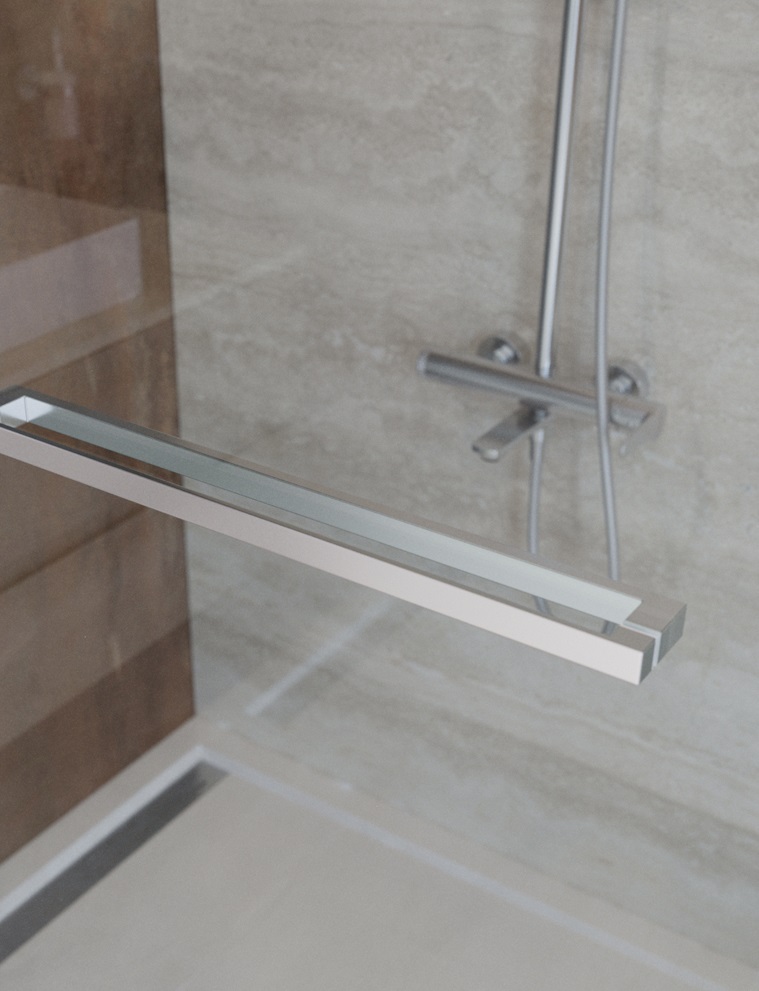 Душевая дверь Cezares LUX-B-FS-1-100-C-CR, 100х195, профиль хром, стекло прозрачное