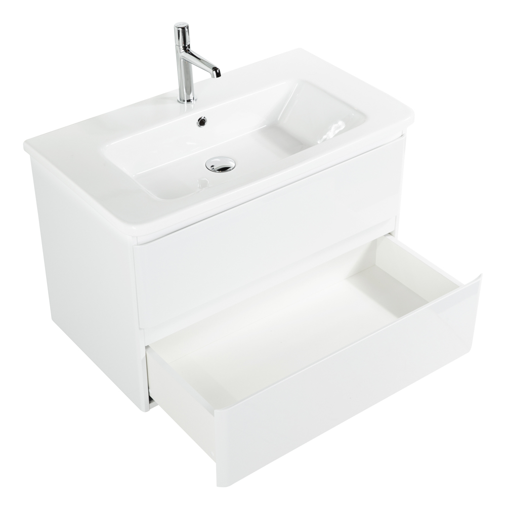Тумба подвесная с керамической раковиной BelBagno ALBANO-CER-1050-2C-SO-BL