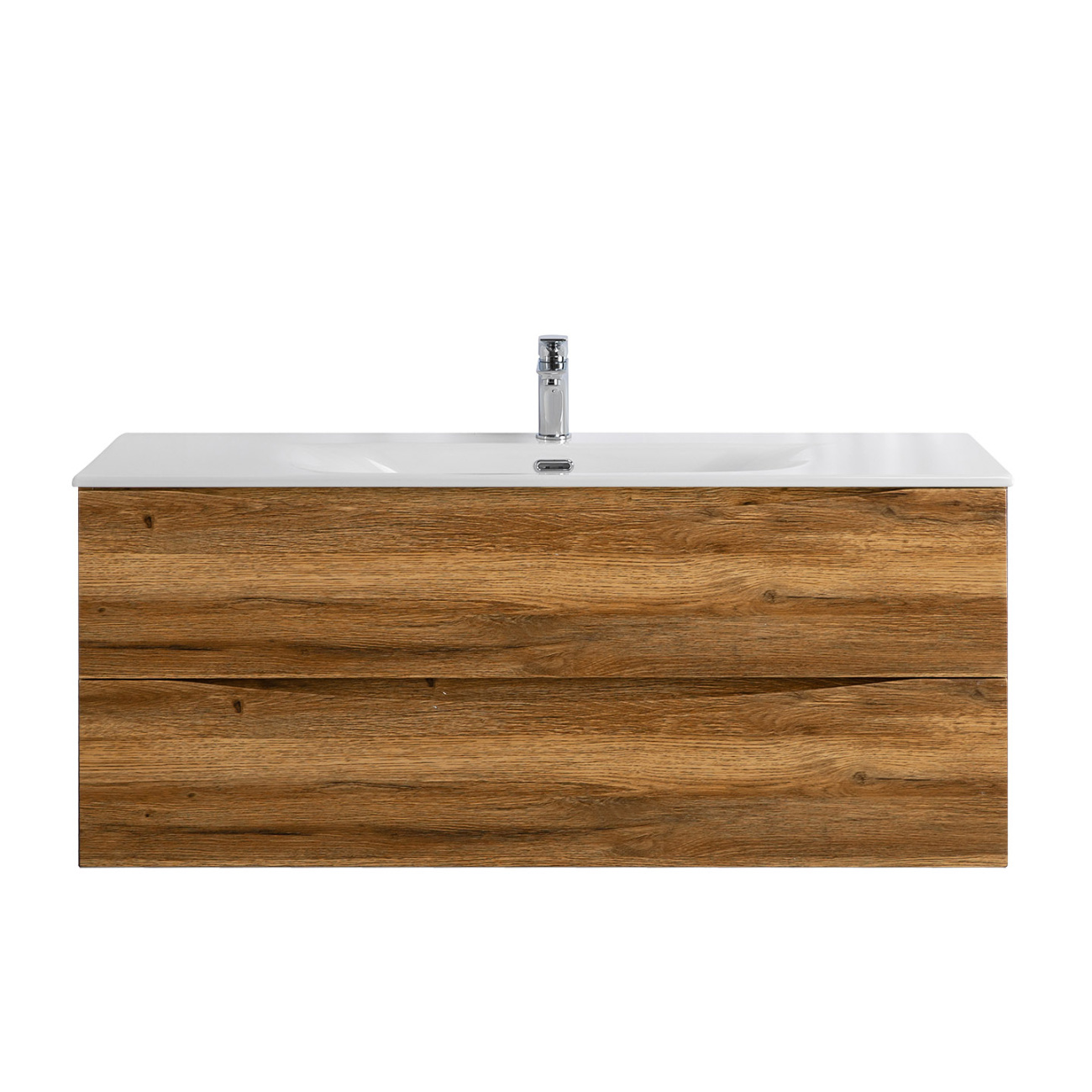 Тумба с раковиной подвесная BelBagno MARINO-CER-N-1200-2C-SO-RR-P Rovere Rustico, раковина белая BB-8099-120