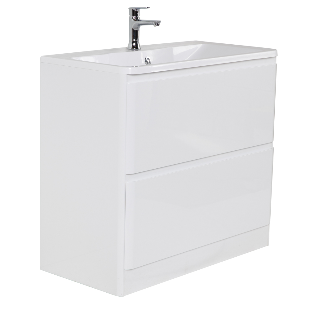 Тумба напольная с раковиной BelBagno ALBANO-900-2C-PIA-BL