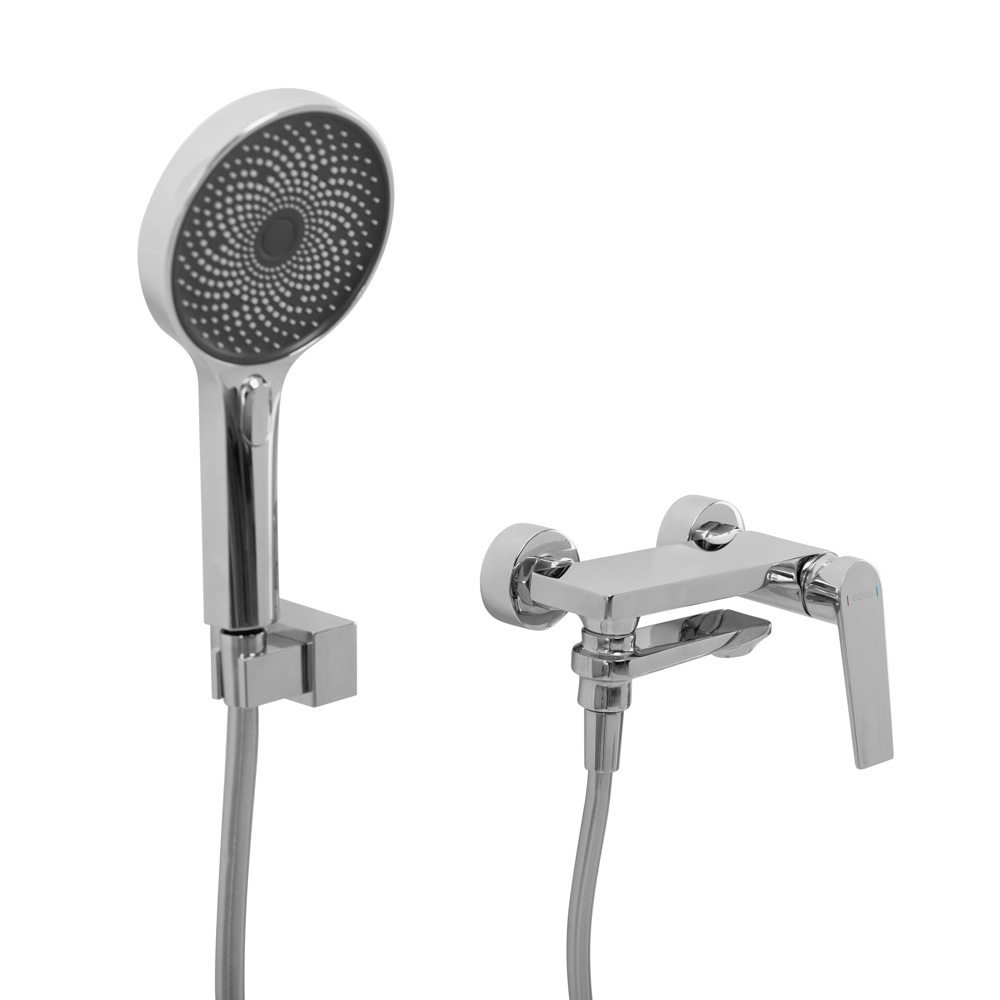 Смеситель CEZARES COMFORT-VD-01 для ванны и душа с поворотным изливом, ручным душем, шлангом и держателем