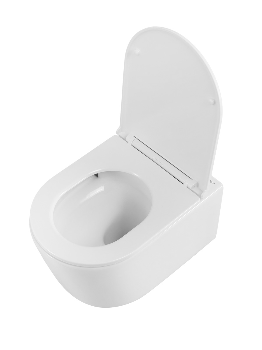 Унитаз подвесной BelBagno UNIQUE BB007CH-TOR/SC безободковый с сиденьем и смывом TORNADO