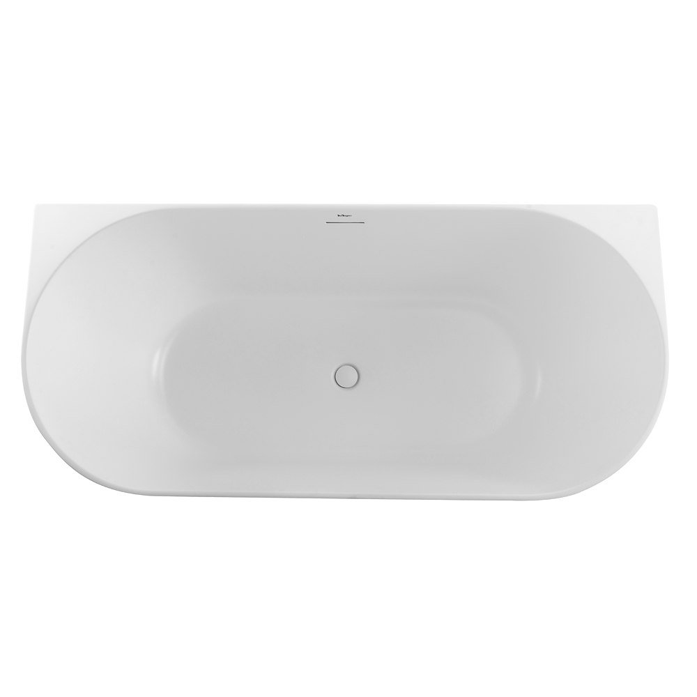 Ванна акриловая пристенная матовая BelBagno BB412-1700-800-MATT