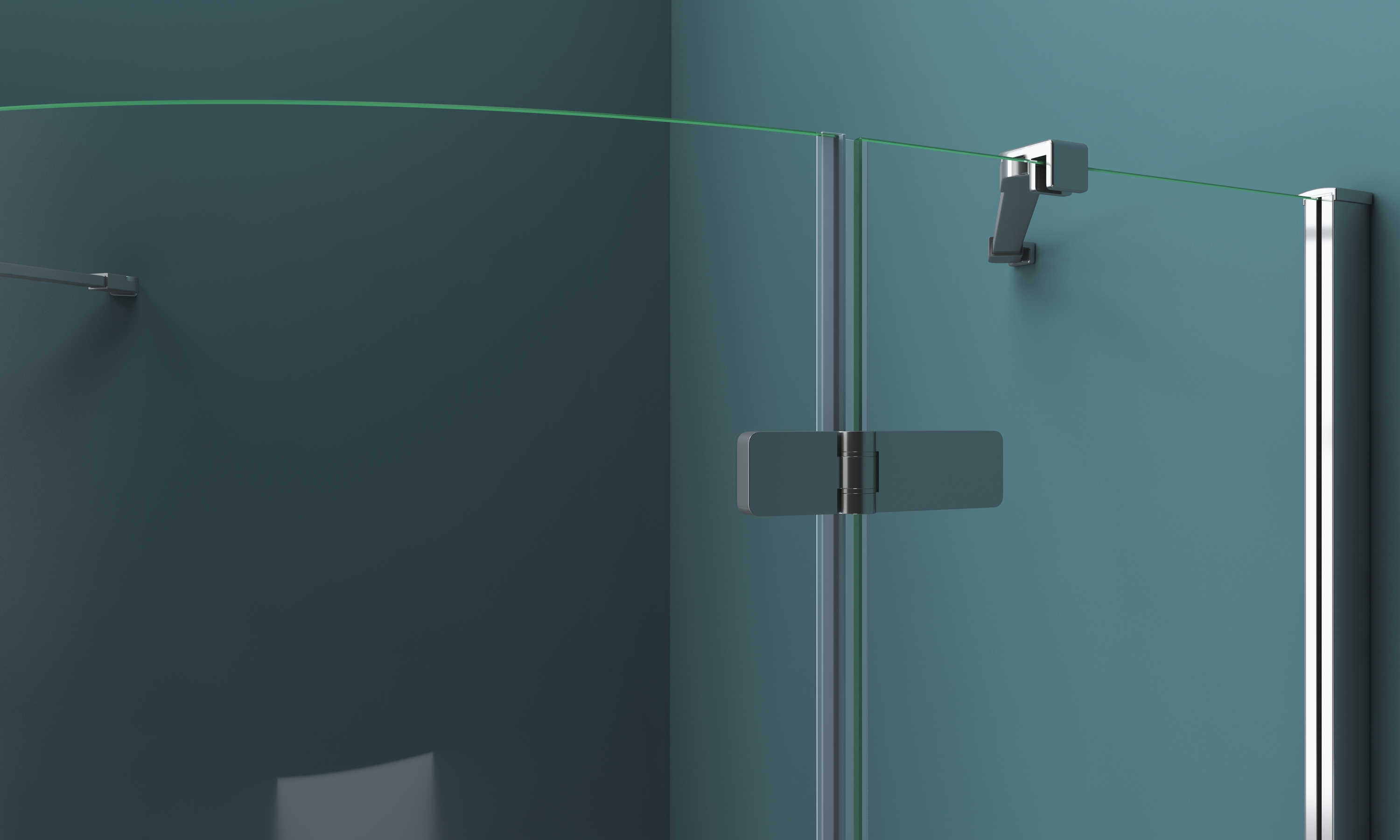 Душевой уголок BelBagno KRAFT-R-2-100-C-Cr