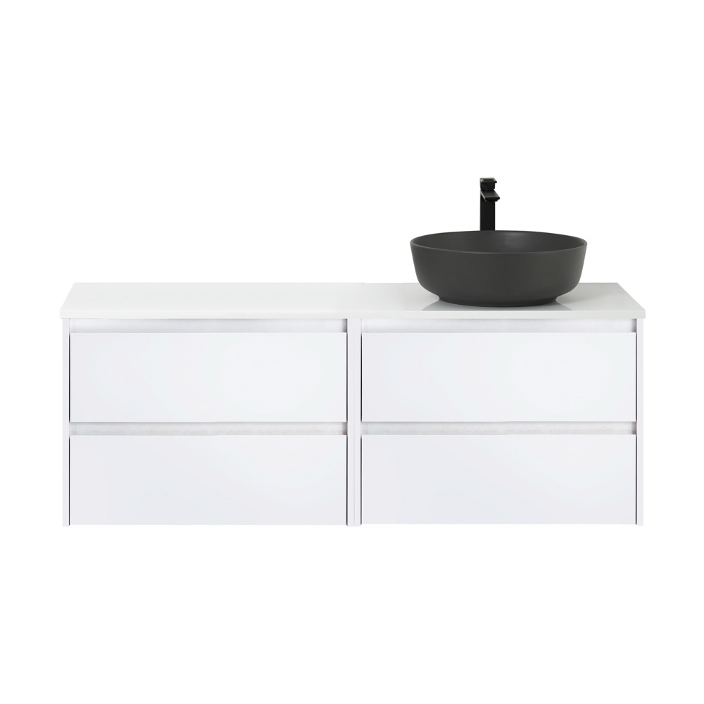 Мебель для ванной комнаты со столешницей BelBagno KRAFT-1200 Bianco Opaco