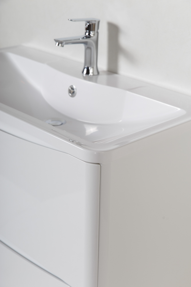 Мебель для ванной комнаты напольная BelBagno ACQUA-800-2C-PIA-BL 80см Bianco Lucido 