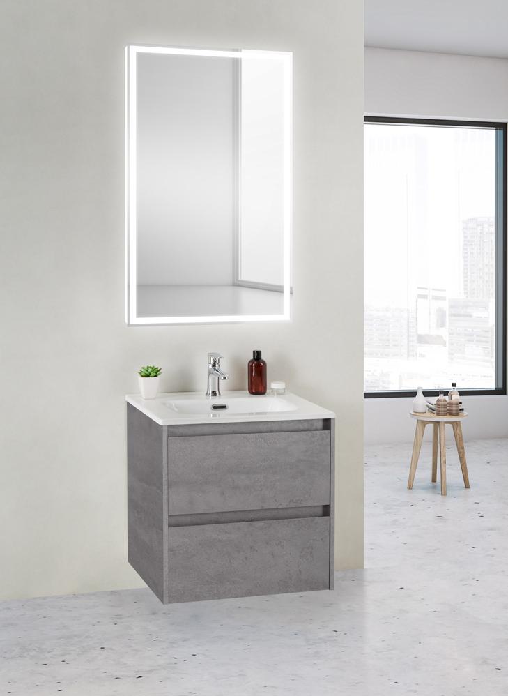купить Тумба подвесная с раковиной BelBagno KRAFT 39-500/390-2C-SO-CG 