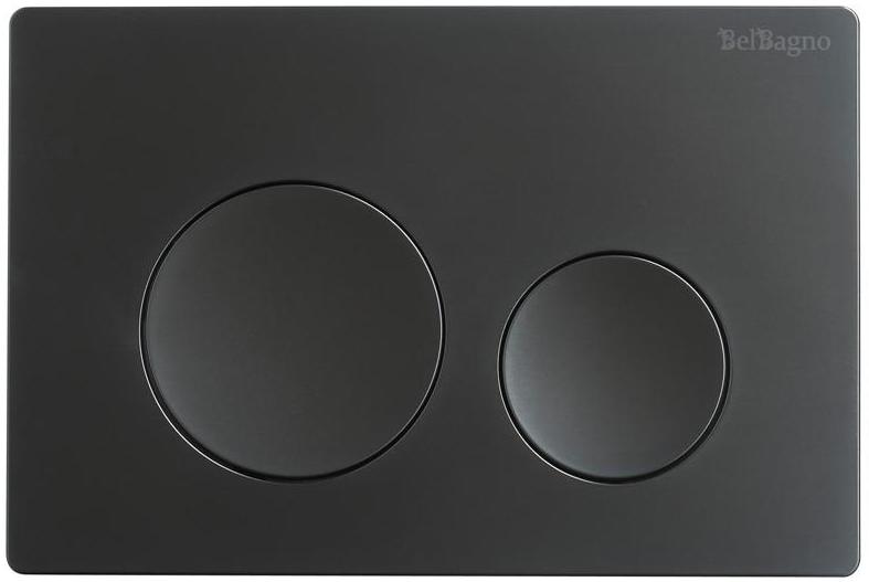 купить Кнопка смыва BelBagno BB-03C-NERO.M цвет чёрный матовый 