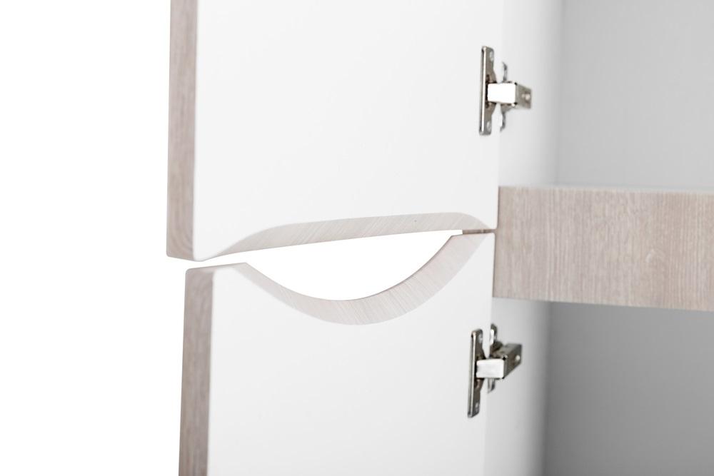 Пенал подвесной BelBagno FLY-MARINO-1500-2A-SC-RG-P-L левосторонний, Rovere Grigio