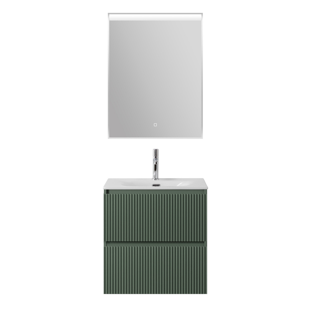 Тумба с раковиной подвесная BelBagno UNO-MINI-500-2C-SO-VO Еловый матовый, раковина белая BB-8099-3-50