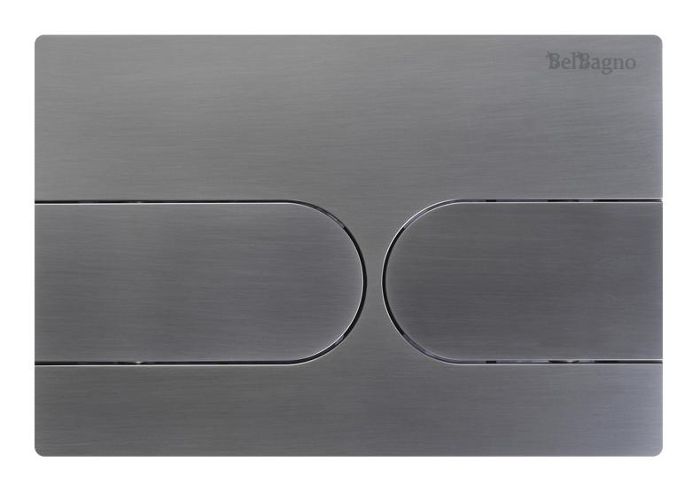 Кнопка смыва BelBagno BB-11-GM цвет оружейная сталь