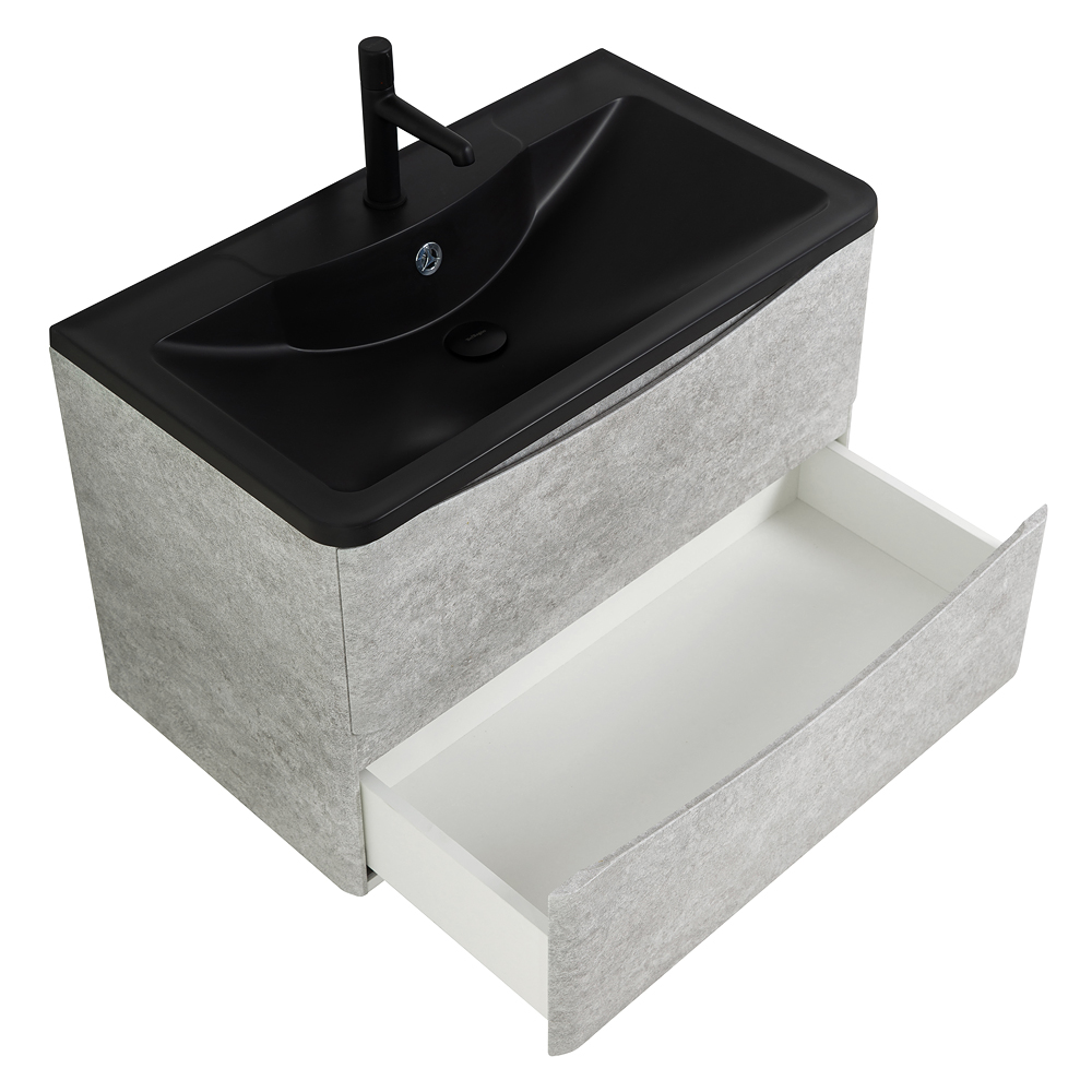 Мебель для ванной комнаты подвесная BelBagno ACQUA-800-2C-SO-CVG 80см Cemento Verona Grigio 