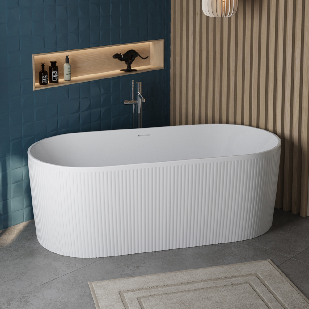 купить Ванна акриловая отдельностоящая матовая BelBagno BB411-1700-800-MATT 
