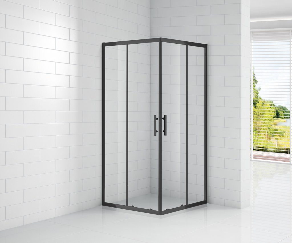 купить Душевой уголок Cezares ECO-O-A-2-90-C-NERO 