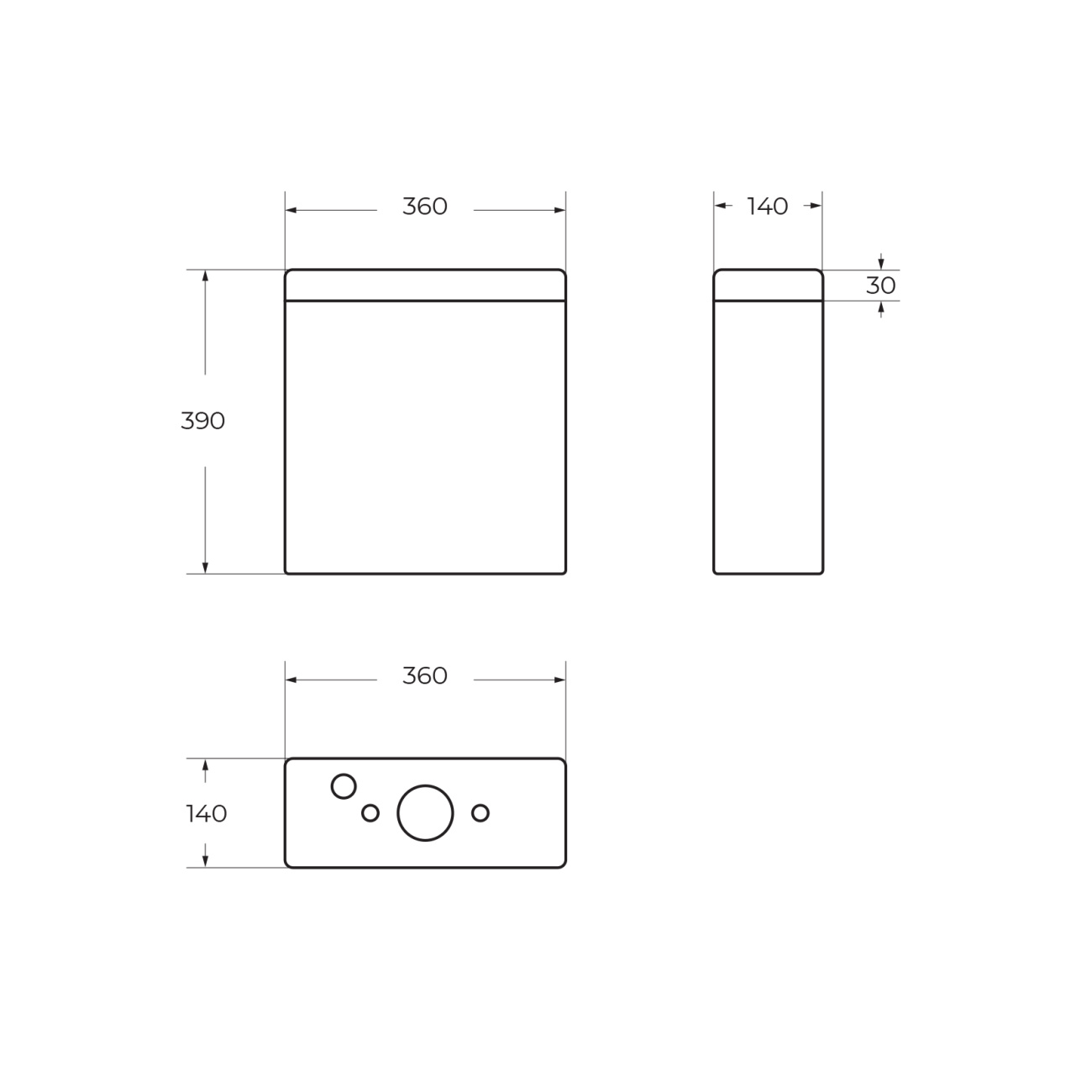 Бачок Belbagno BB2197T