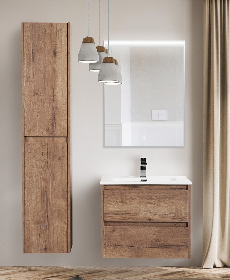 купить Тумба подвесная с раковиной BelBagno KRAFT-700-2C-SO-RT 