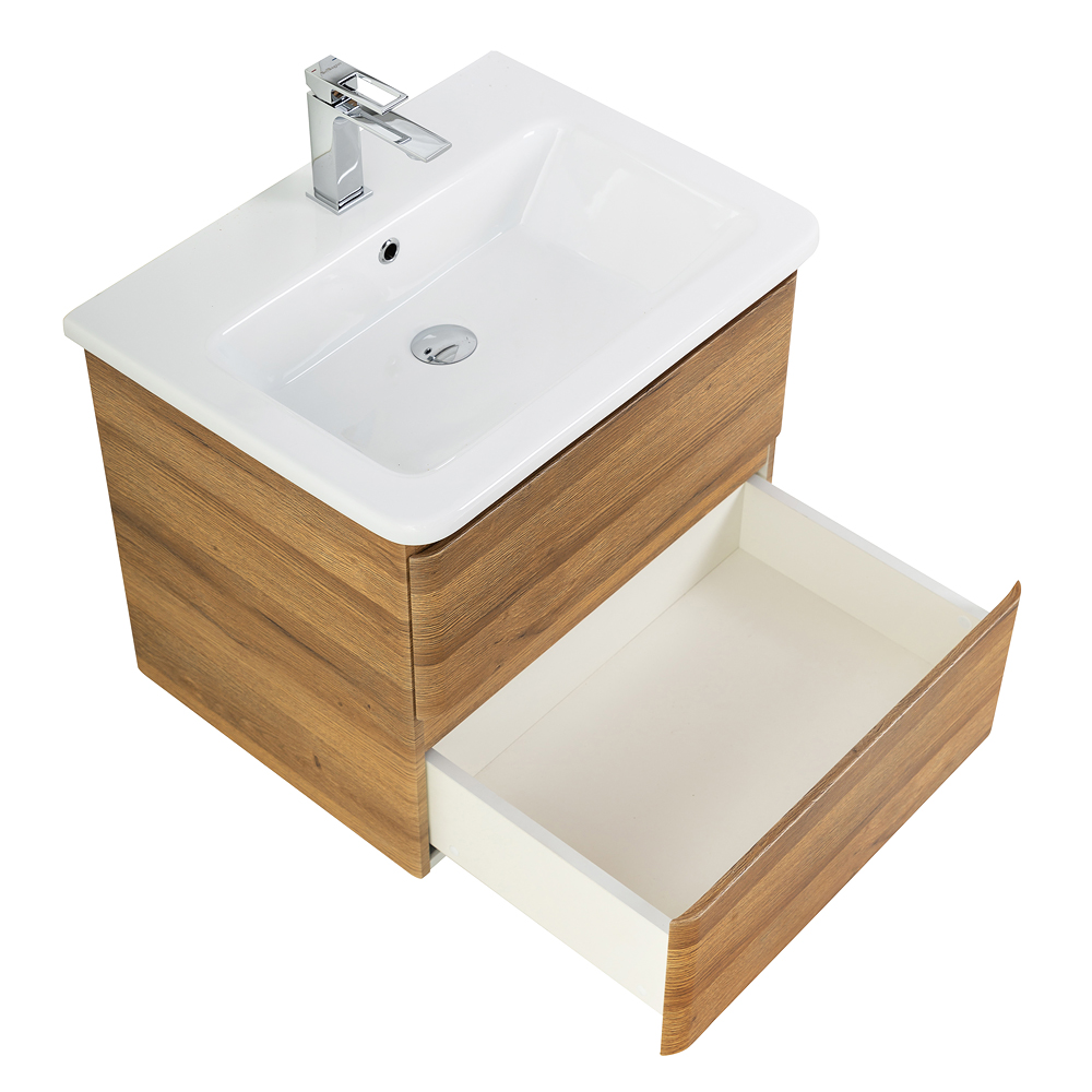 Тумба подвесная с керамической раковиной BelBagno ALBANO-CER-500-2C-SO-RR