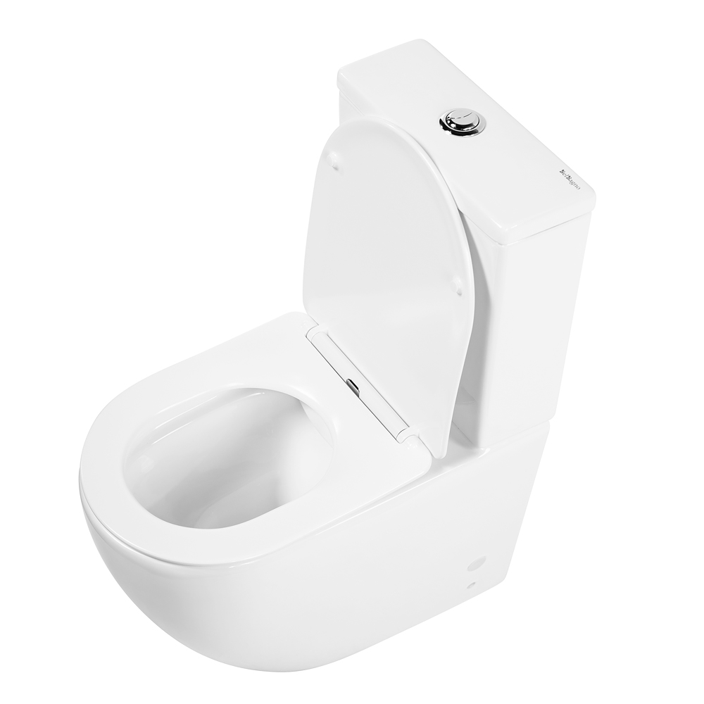 Унитаз-компакт безободковый BelBagno AMANDA BB051CPR+BB051T