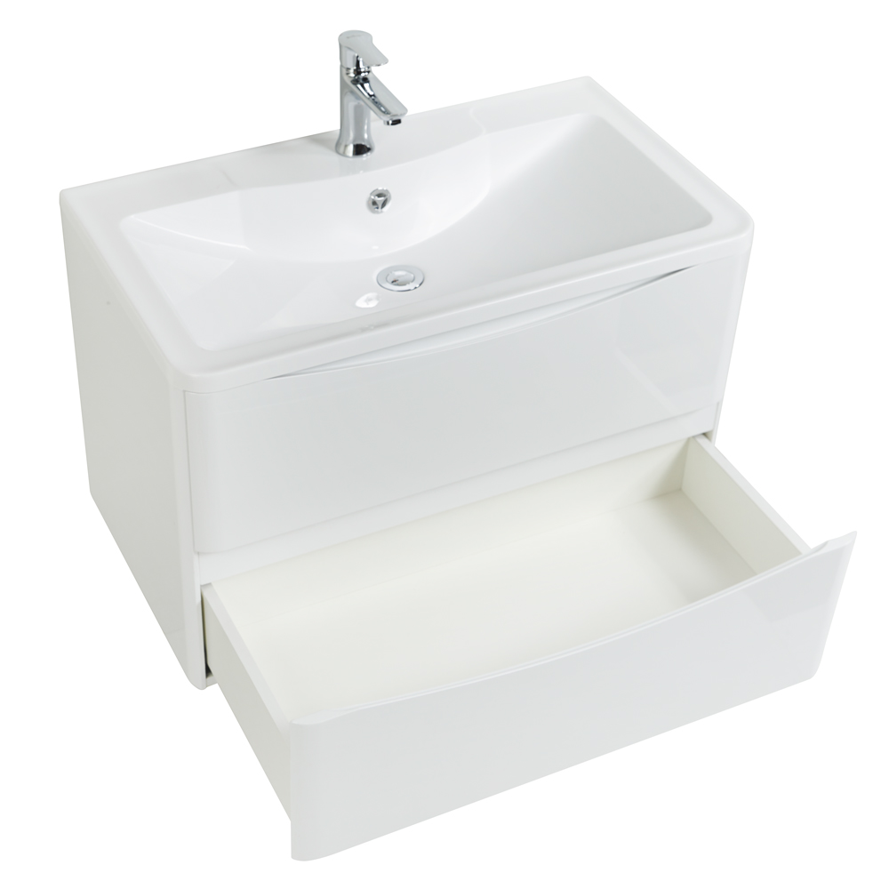 Мебель для ванной комнаты подвесная BelBagno ACQUA-1000-2C-SO-BL 100 см Bianco Lucido 