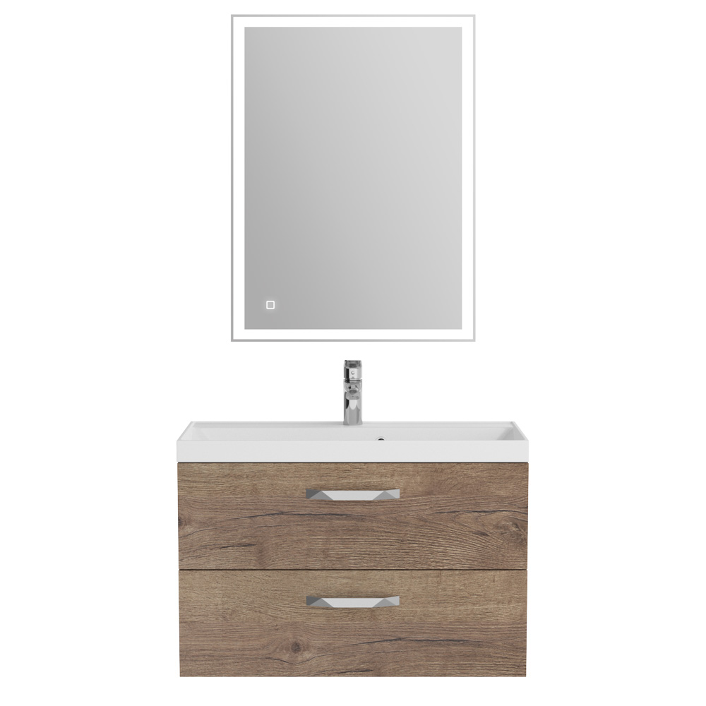 Тумба с раковиной BelBagno AURORA-800-2C-SO-RT
