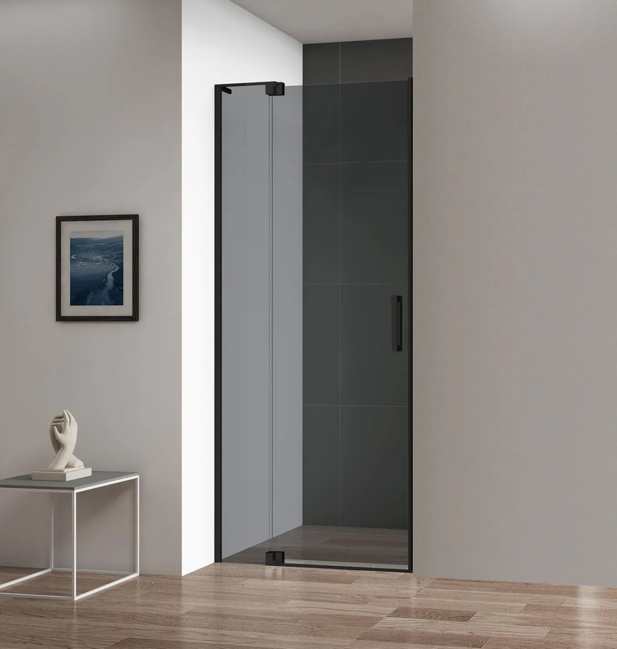 купить Дверь в проём Cezares SLIDER-B-1-90/100-GRIGIO-NERO 