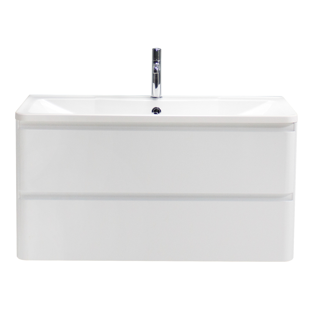 Тумба подвесная с раковиной BelBagno ALBANO-900-2C-SO-BL