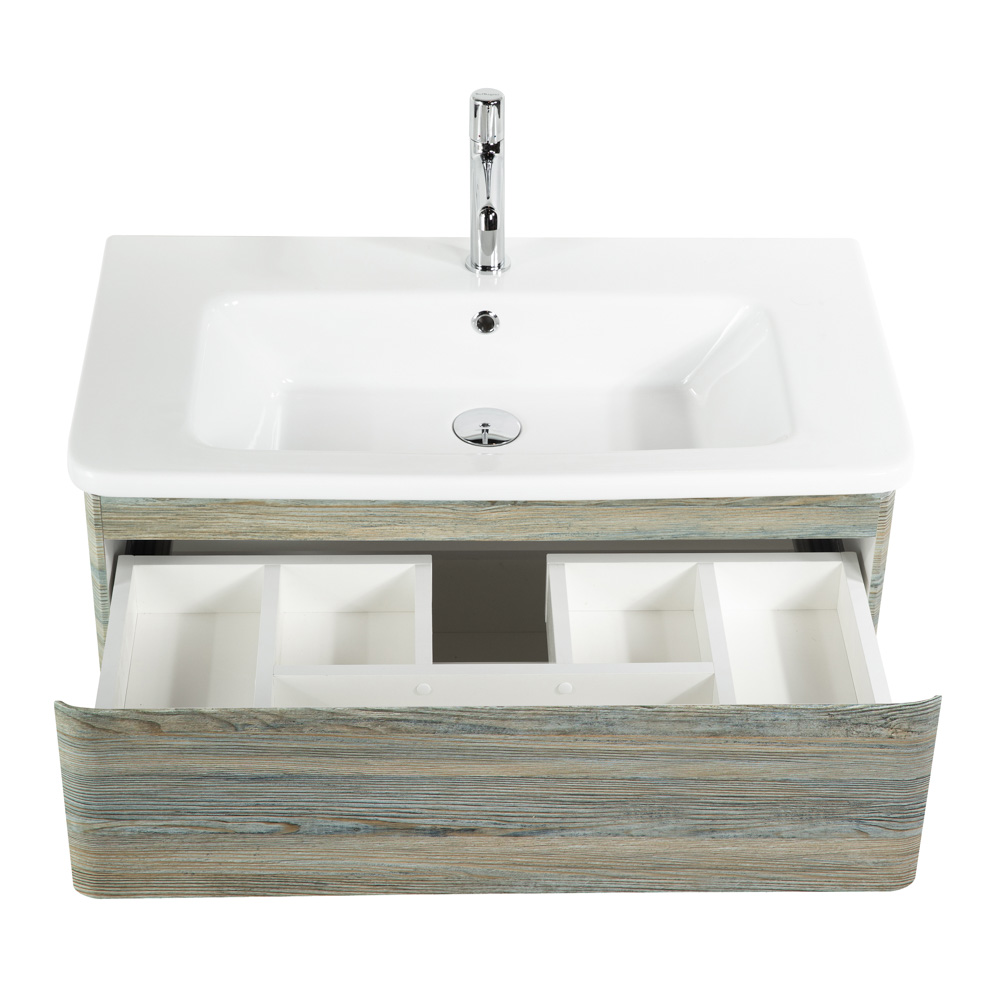 Тумба подвесная с керамической раковиной BelBagno ALBANO-CER-800-2C-SO-PS