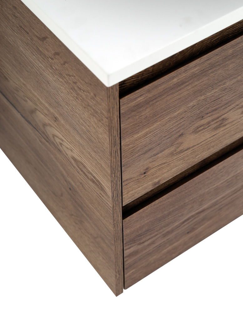 Мебель для ванной комнаты со столешницей BelBagno KRAFT-1200 Rovere Tabacco
