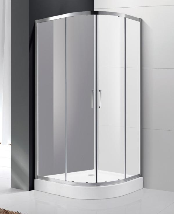 купить Душевой уголок Cezares MOLVENO-R-2-100-P-Cr, 100х100х195, профиль хром, стекло Punto матовое 