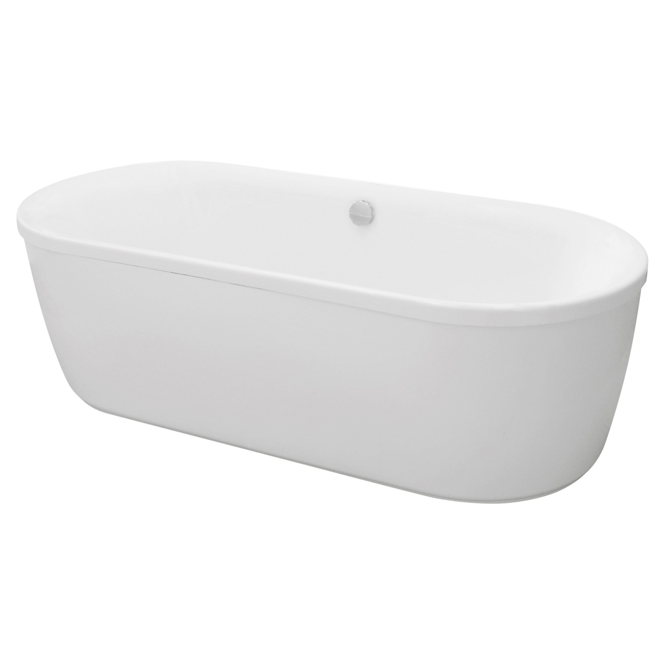 Ванна акриловая матовая 180х80 Cezares METAURO-Central-180-80-40-W-MATT