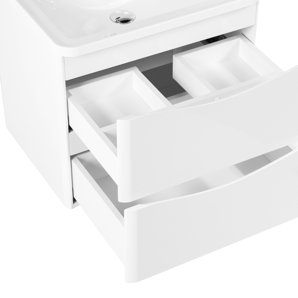 Мебель для ванной комнаты подвесная BelBagno ACQUA-700-2C-SO-BL 70см Bianco Lucido 