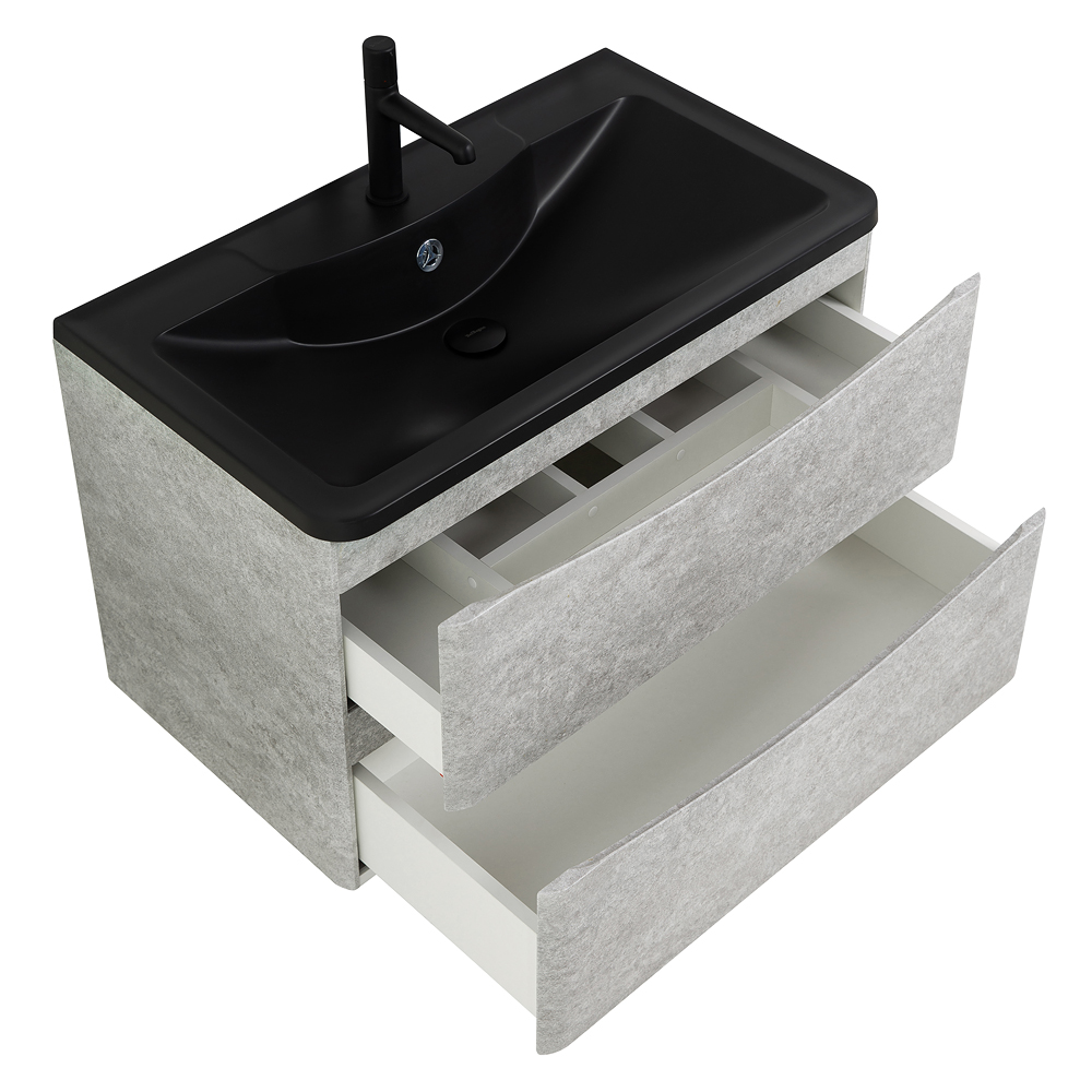 Мебель для ванной комнаты подвесная BelBagno ACQUA-800-2C-SO-CVG 80см Cemento Verona Grigio 