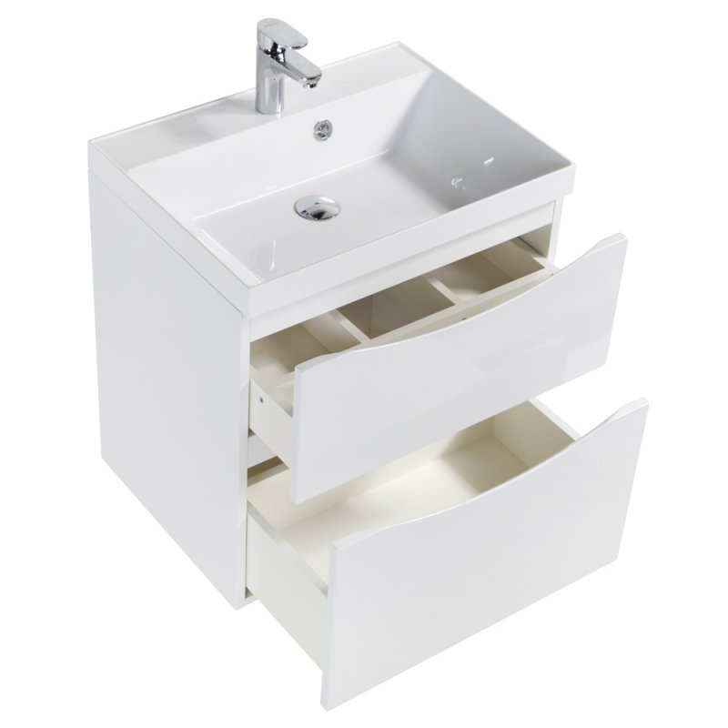 Тумба подвесная с раковиной BelBagno MARINO-H60-600-2C-SO-BL-P