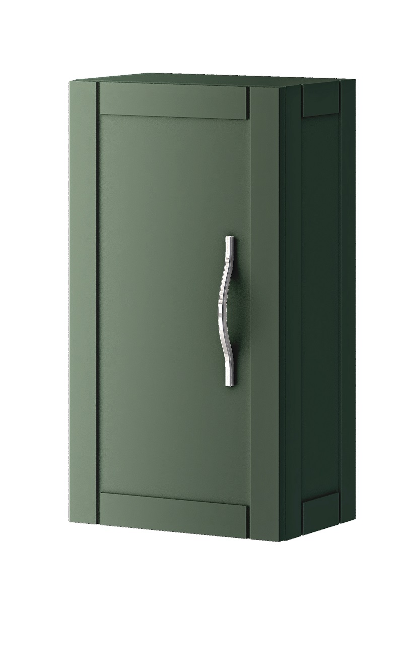 Шкафчик узкий подвесной с одной распашной дверцей, реверсивный Cezares TIFFANY 55333 Verde opaco
