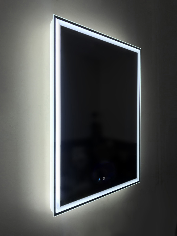 Зеркало BelBagno SPC-GRT-1000-800-LED-TCH-SND со встроенной подсветкой, голосовым управлением и подогревом