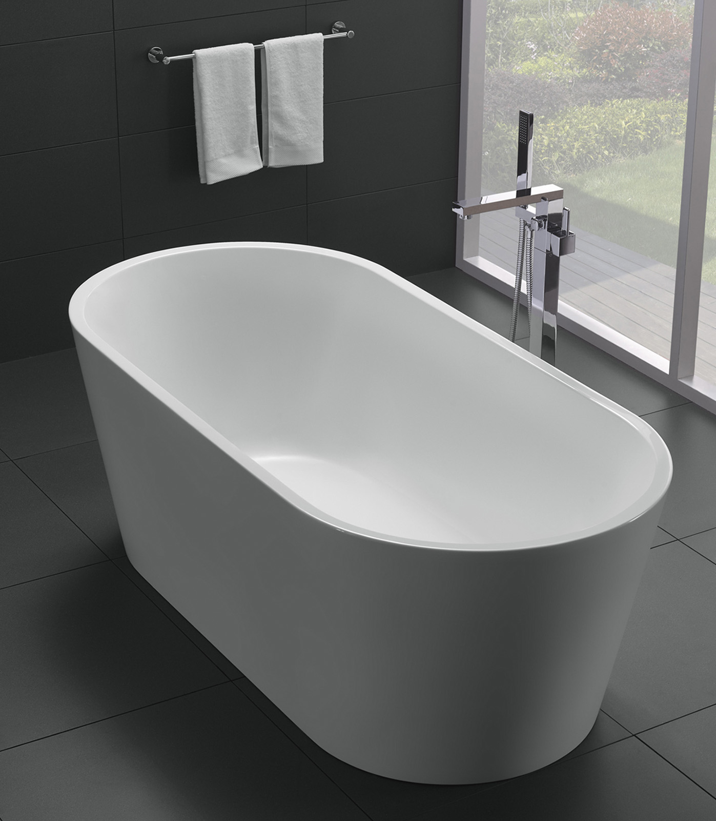 купить Ванна акриловая отдельностоящая без перелива BelBagno BB71-1700-W0 