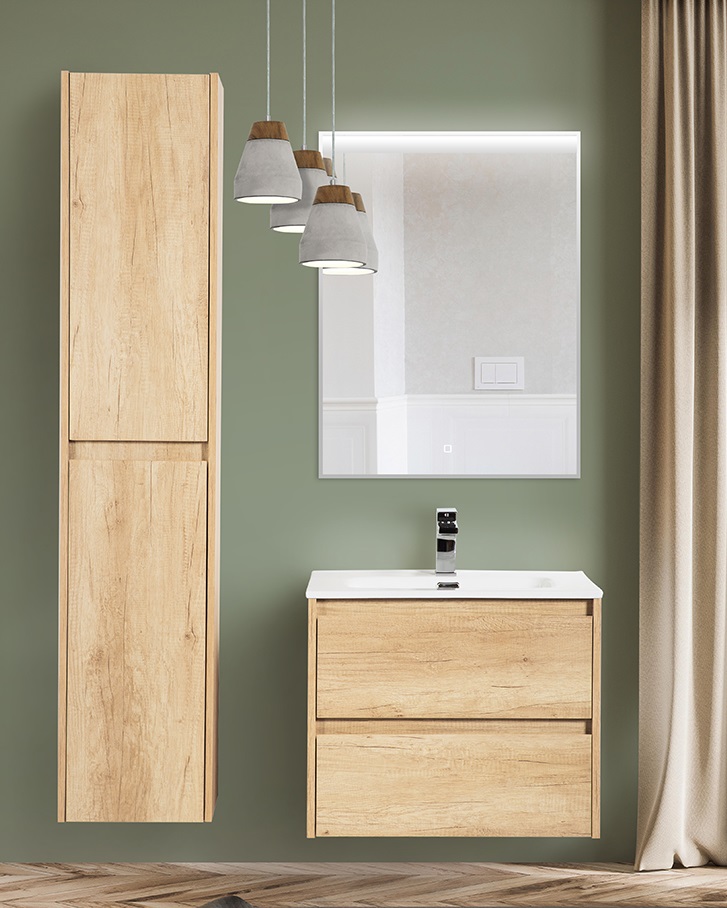 купить Тумба подвесная с раковиной BelBagno KRAFT-700-2C-SO-RNN 