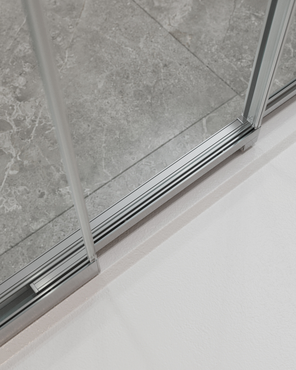 Душевой уголок Cezares MOLVENO-AHF-31-120/80-C-CR-IV, 120х80х195, профиль хром, стекло прозрачное