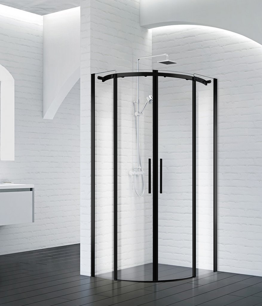 купить Душевой уголок BelBagno ACQUA-R-2-90-C-NERO 