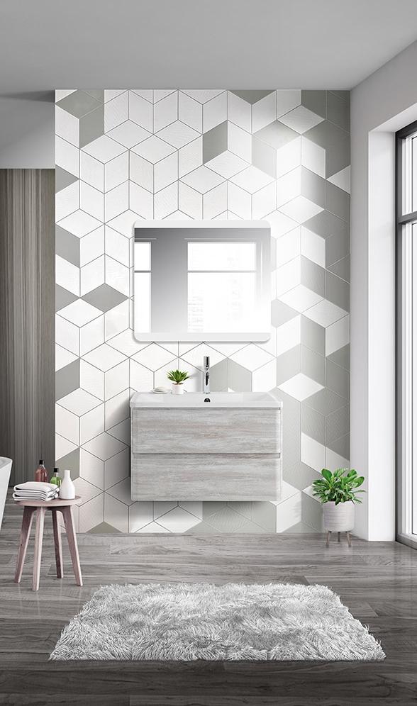 Тумба подвесная с раковиной BelBagno ALBANO-900-2C-SO-RVB