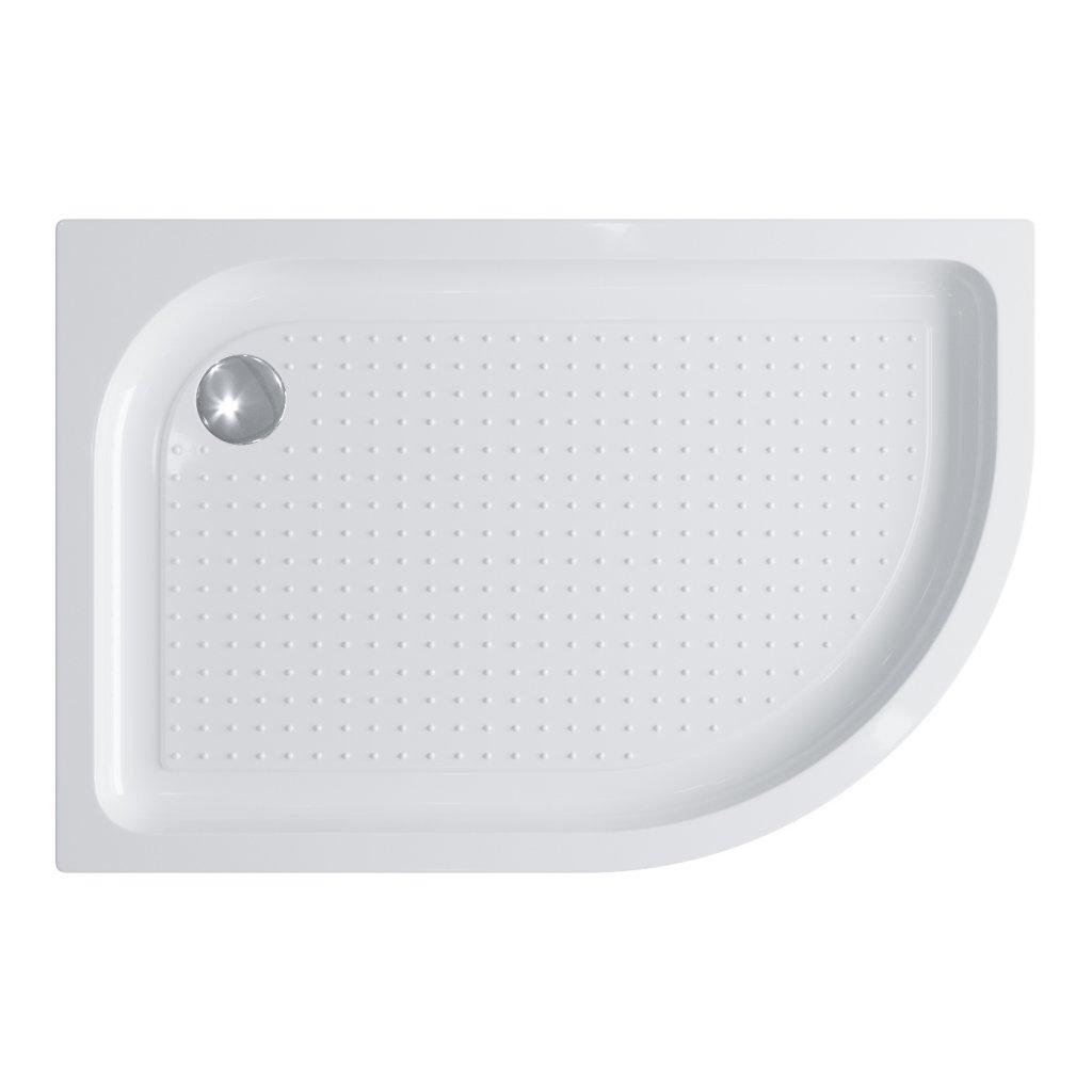 Акриловый поддон 120х80 левосторонний BelBagno TRAY-BB-RH-120/80-550-15-W-L с сифоном