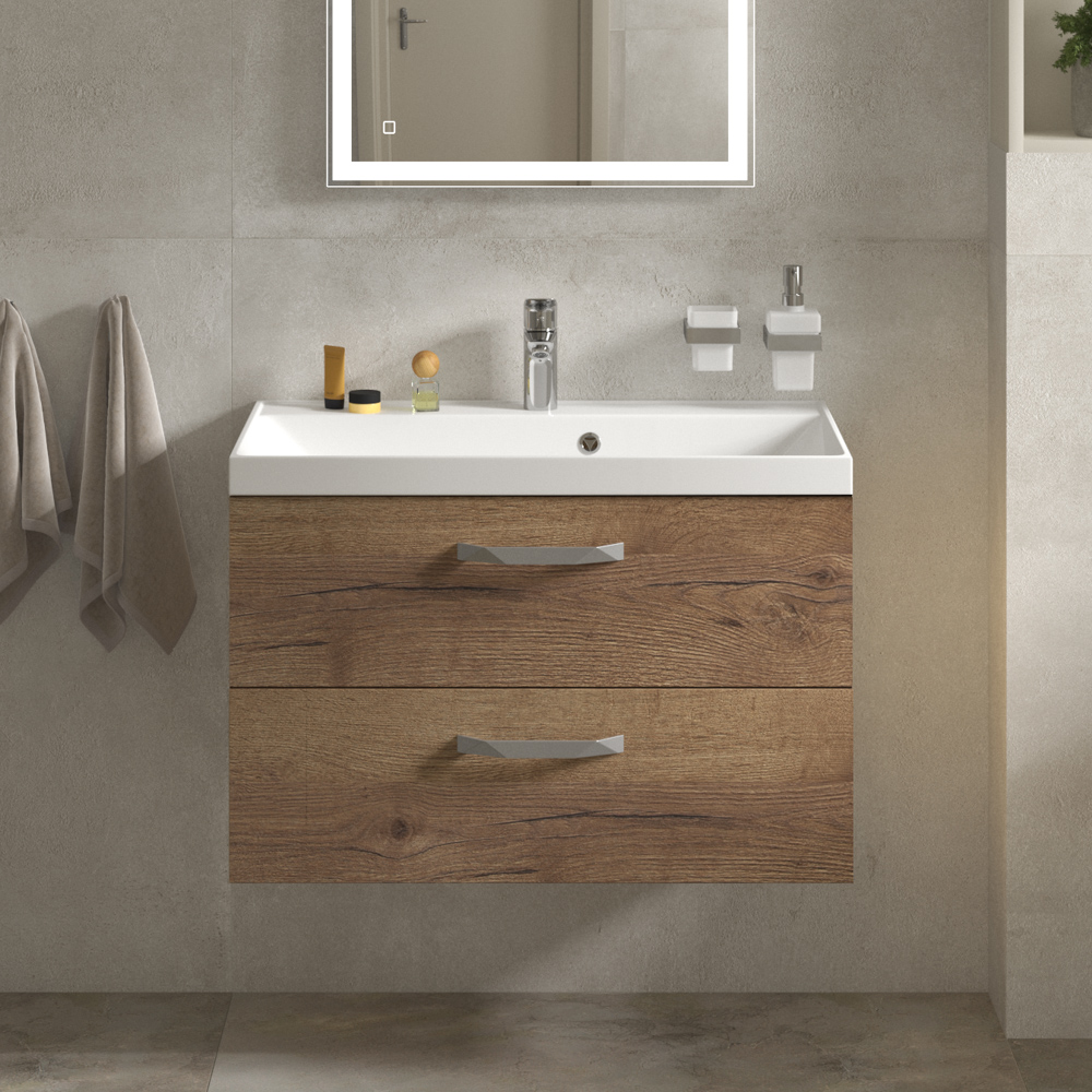 купить Тумба с раковиной BelBagno AURORA-800-2C-SO-RT 